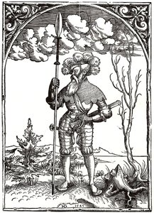 Ridder in oorlogsharnas door Hieronymus Deckinger