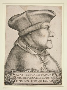 Matthäus Lang, Kardinaal-Aartsbisschop van Salzburg door Hieronymus Hopfer