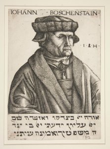 Portret van Johann Böschenstein door Hieronymus Hopfer