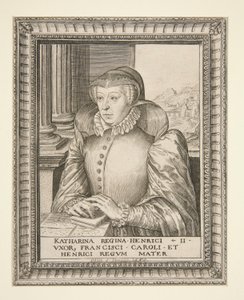 Catherine de Medici door Hieronymus Wierix