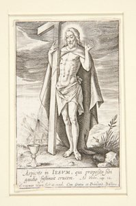 Christus als Redder door Hieronymus Wierix