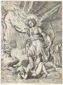 De hemelse liefde door Hieronymus Wierix
