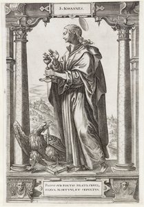 H. Johannes de Evangelist door Hieronymus Wierix