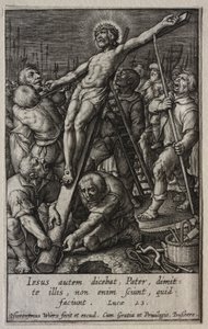 De Passie: De Kruisiging door Hieronymus Wierix