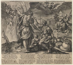 De twee doden, tweede helft van de 16e eeuw door Hieronymus Wierx