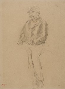 Jockey door Hilaire Germain Edgar Degas