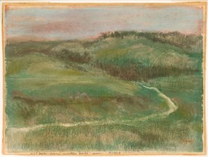 Landschap door Hilaire Germain Edgar Degas