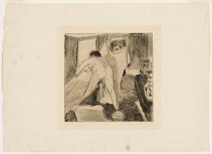 Het bad verlaten door Hilaire Germain Edgar Degas