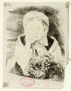 Marguerite Degas, de zus van de kunstenaar door Hilaire Germain Edgar Degas