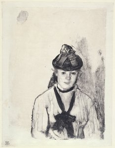 Portret van Ellen Andrée door Hilaire Germain Edgar Degas