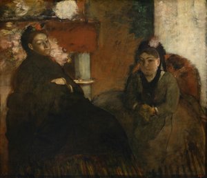 Portret van Mme Lisle en Mme Loubens door Hilaire Germain Edgar Degas