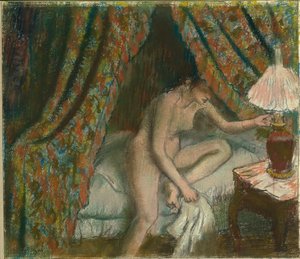 Terugtredend door Hilaire Germain Edgar Degas