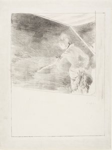 Zangeres tijdens een caféconcert door Hilaire Germain Edgar Degas