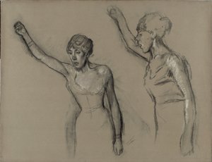 Studie van een zanger