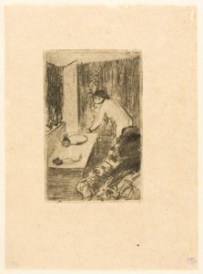De kleine kleedkamer door Hilaire Germain Edgar Degas