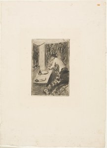 De kleine kleedkamer door Hilaire Germain Edgar Degas