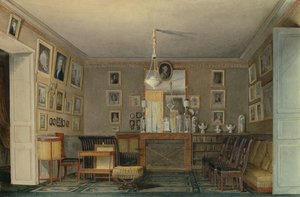 Een Kamer van Kenners in Parijs, c.1815 door Hilaire Thierry
