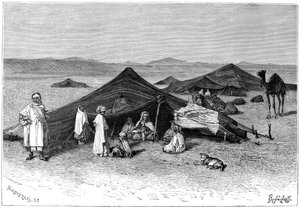 Nomadenkamp, Sahara