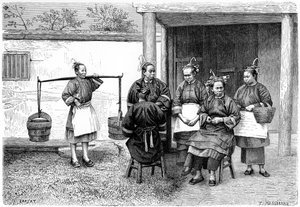 Mensen van de Fokien provincie, China, 1895