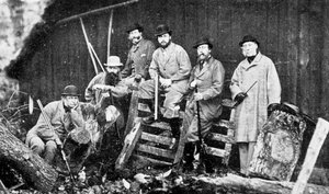 Een koninklijk jachtgezelschap in Windsor, 1870-1910