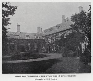 Frewin Hall, residentie van koning Edward VII tijdens zijn studie aan de Universiteit van Oxford door Hills and Saunders