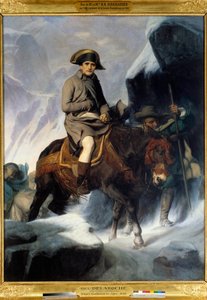 Portret van Napoleon Bonaparte (1769-1821) die de Saint Bernard oversteekt in 1800 door Paul Delaroche