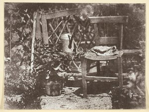 Stoel in een tuin