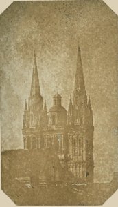 [Spitsen van de kathedraal Saint Maurice, Angers].