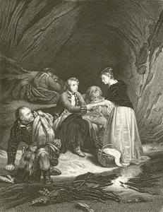 Charles Edward (de Pretendent) en Flora Macdonald door Hippolyte Delaroche