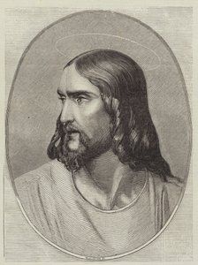 Hoofd van de Verlosser door Hippolyte Delaroche