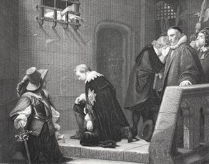 Lord Strafford op weg naar executie, gegraveerd door A.H. Payne door Hippolyte Delaroche