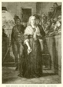 Marie Antoinette verlaat het revolutionaire tribunaal