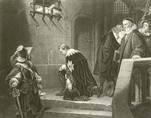 De graaf van Strafford gaat naar de executie door Hippolyte Delaroche