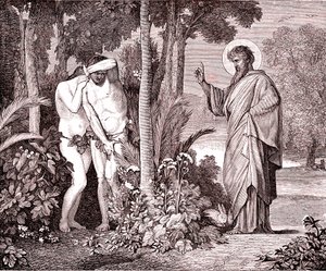 Adam en Eva door Hippolyte Flandrin