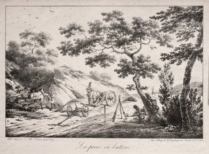 Het Kanon Klaar om te Vuren door Hippolyte Lecomte