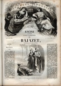 Bajazet tragedie in vijf bedrijven van Jean Racine - gravure in 