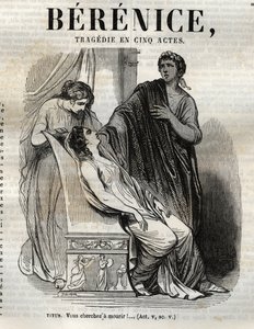 Berenice tragedie in vijf bedrijven - gravure in 