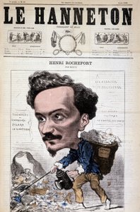 Cartoon door Henri Rochefort (1831-1913), Franse journalist, schrijver en politicus. In Le Hanneton, 4 juni