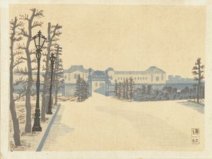 Akasaka paleis door Hiratsuka Un