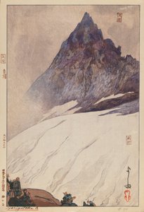 Yarigatake A (houtsnede op papier)
