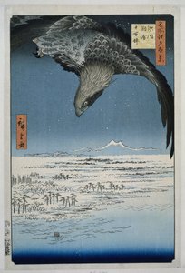 De Jumantsubo vlakte te Susaki bij Fukagawa door Hiroshige (I) , Utagawa