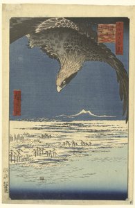 De Jumantsubo vlakte te Susaki bij Fukagawa door Hiroshige (I) , Utagawa