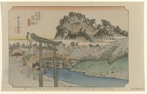 Fujisawa door Hiroshige (I) , Utagawa