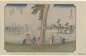 Hamamatsu (De Tôkaidô van Hiroshige, Hiroshige no fude Tôkaidô) door Hiroshige (I) , Utagawa