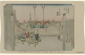 Nihonbashi door Hiroshige (I) , Utagawa