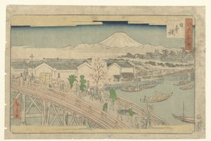 Nihonbashi door Hiroshige (II) , Utagawa