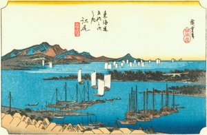 Ejiri door Hiroshige