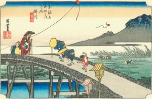 Kakegawa door Hiroshige
