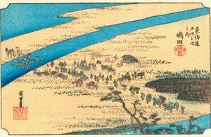 Shimada door Hiroshige