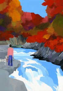 Herfstbladeren en Rivieren door Hiroyuki Izutsu